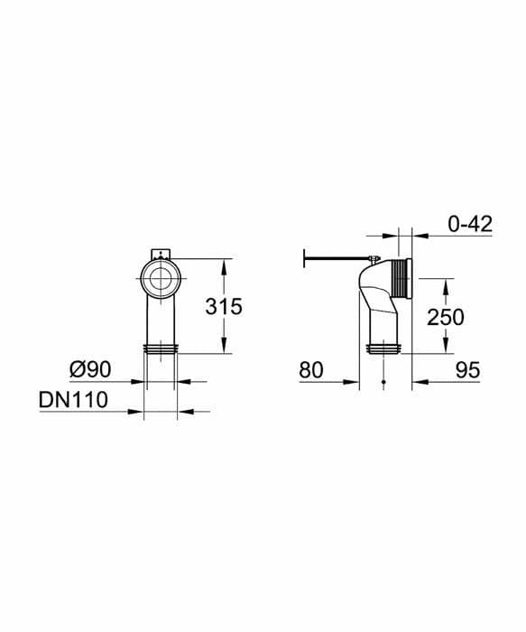 Avlopp - cabochon - duschavlopp Grohe - 39457000 -, inget Färg WC-avlopp