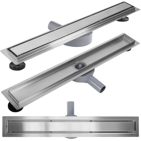 Duschränna - Rea - Neox Pro - Rostfritt Stål AISI 304 - 84 x 11 x 65 cm - 360° Rotationsdrän