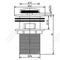 Miniatyrbild 3 av 4: TD® Pop-up avlopp 8 cm Automatisk Pr Diskbänk utan bräddavlopp/ VVS tillbehör/