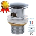 Miniatyrbild 1 av 3: TD® 8 cm automatiskt popup-avlopp för handfat; Handfat med bräddavlopp/ VVS-tillbehör/ Gör-det-själv popup-avlopp