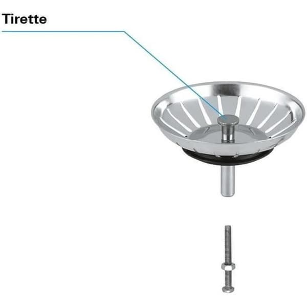 Avfall - GROHE - Avfall av diskbänk - Rostfritt stål - Med galler - Inredning