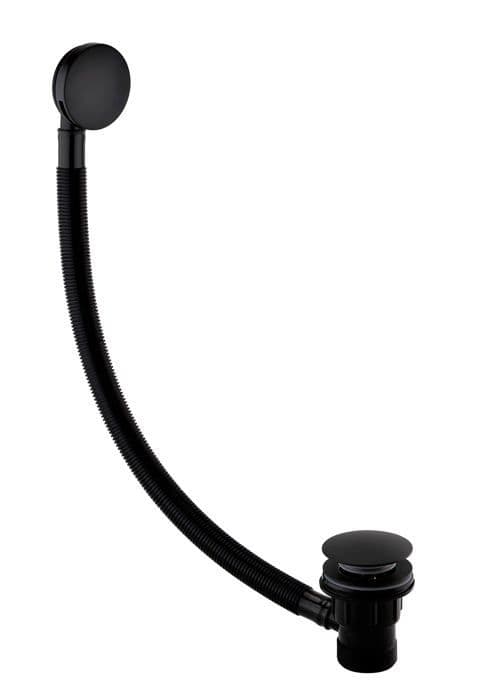 Avlopp - cabochon - duschavlopp Bristan - W BATH03 BLK - Slitsat runt badkarsavlopp, svart