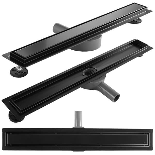 Duschränna - Rea - Neox Pro - Svart - Rostfritt Stål AISI 304 - 104 x 11 x 6,5 cm
