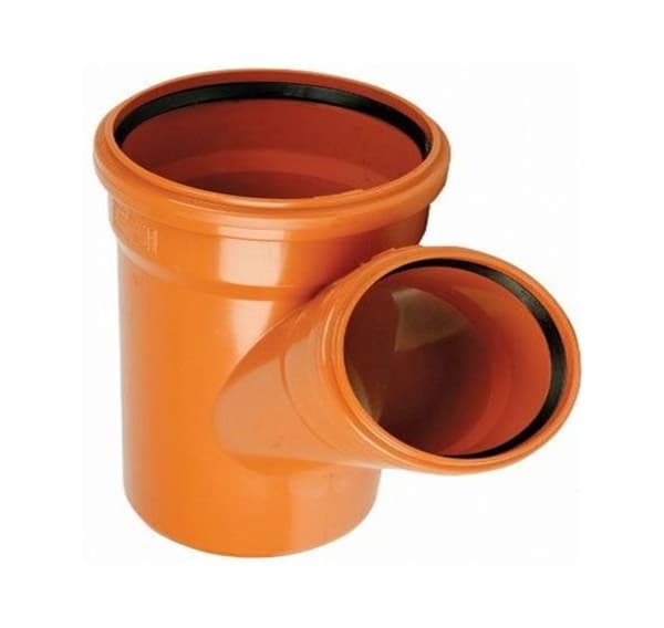 PVC-T-rör Dn 160/160 45° Wavin