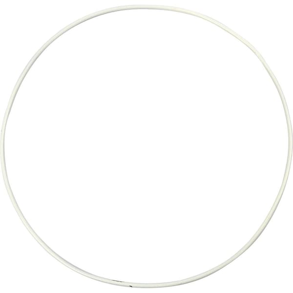 Metallring Vitlackerad - Ø20 cm - 5 st