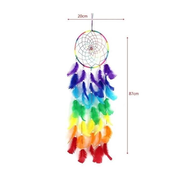 Attrape-Rêve - Regnbåge - 87 cm - Inredning - Drömfångare - Blandat