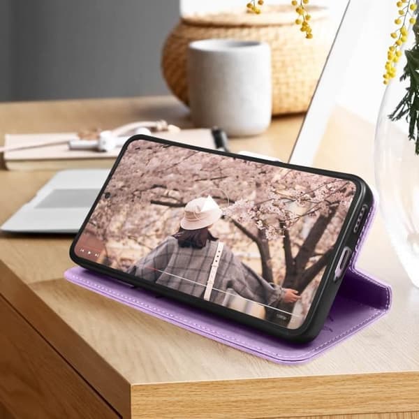 Etui för Xiaomi 12 Lite - AVIZAR - Mandala Fångare av Drömmar - Lila - Mjuk - Magnetisk