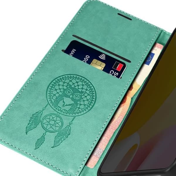 Skal till Xiaomi 12 Lite - AVIZAR - Mandala Dream Catcher-mönster - Blå - Rektangulär - Interiör