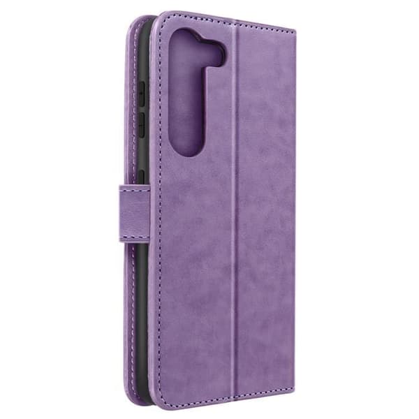 Hölster - Samsung - Galaxy S23 - Lila - Mandala - Heltäckande skydd