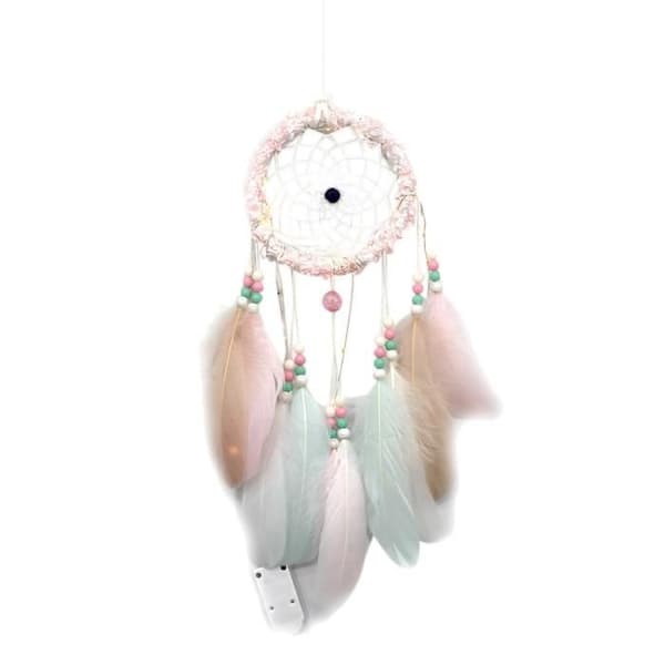 Beltlife® Handgjord Dream Catcher Feather Night Light Heminredning-483