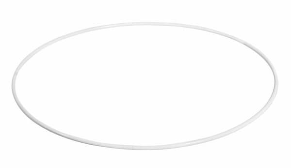Rayher hobbydrömfångare - 2505900 - Rayher metallring, macrame cirkel, 12 cm, 3 mm, belagd, vit,