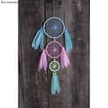 Miniatyrbild 2 av 2: Dreamcatcher Kit - Rayher - Flerfärgad - 14x41cm - Färgglada fjädrar - För vuxna
