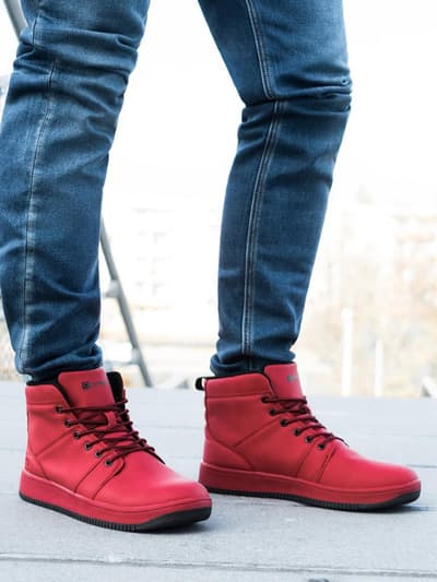 Men's sneakers T311 - red