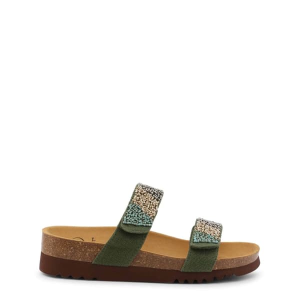 Scholl Women Spring/Summer Green Flip Flops - size : eu-37