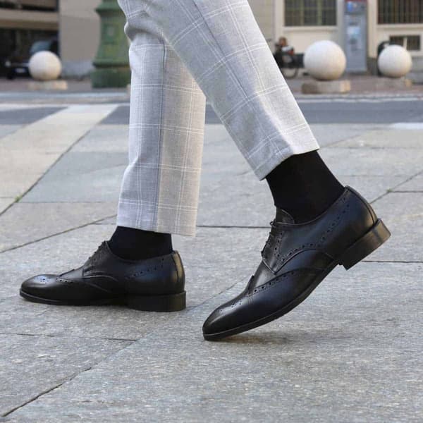 Duca di Morrone Men Fall/Winter Black Lace up - size : eu-44