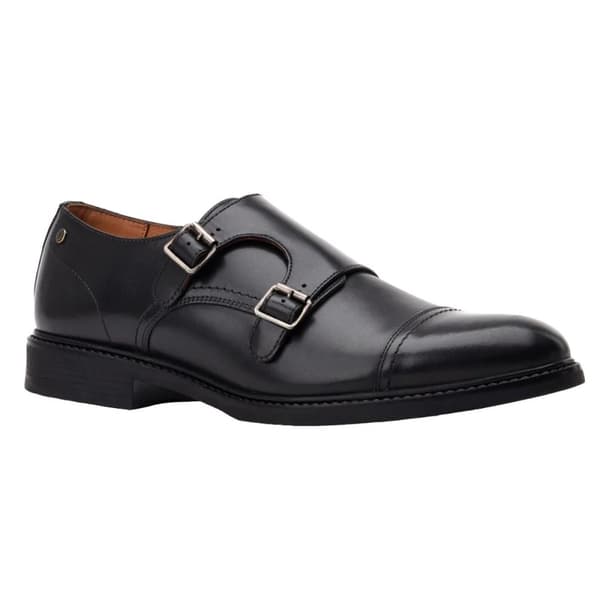 Base London Mens Diablo Monk Leather Shoes