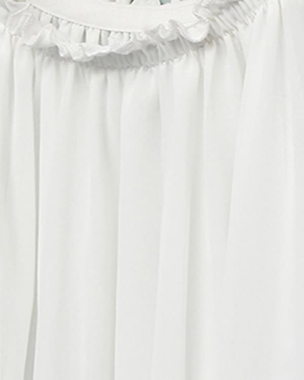 US Plus 11 Färger Dam Off Shoulder Solid Långärmad Chiffong Lös Mini Klänning