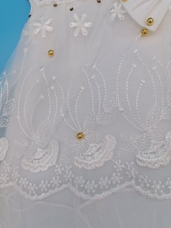 Gorgeous Embroidered Christening/Wedding Baby Girls Dress 3 Sizes
