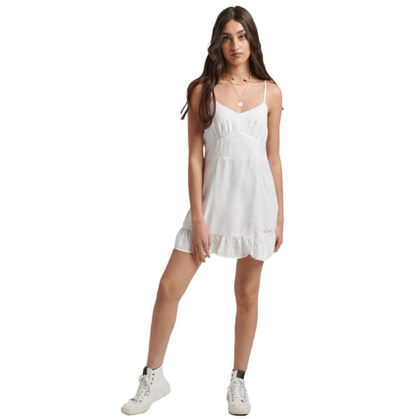 Superdry Pukeutua Vintage Cami Mini Valkoinen S Nainen