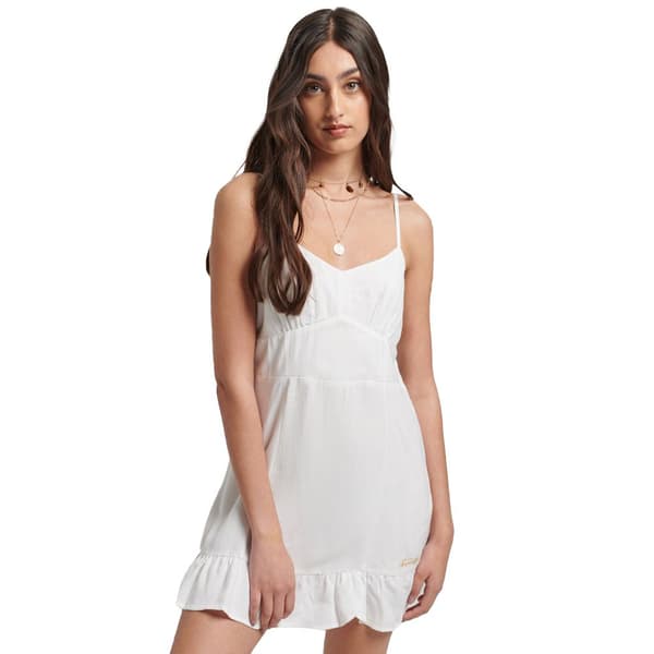 Superdry Pukeutua Vintage Cami Mini Valkoinen S Nainen
