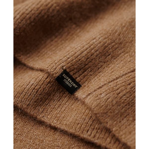 Superdry Långärmad Kort Klänning V Jumper Brun XS Kvinna