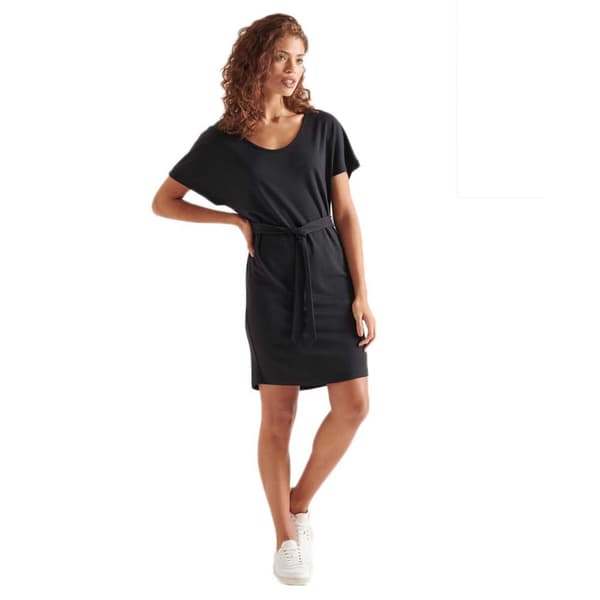 Superdry Kort Klänning The Waist Mini Svart XS Kvinna