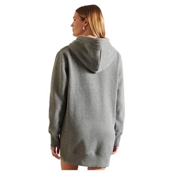 Superdry Klänning Vintage Logo Embroidered Grå XS Kvinna