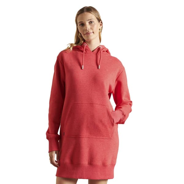 Superdry Klänning Vintage Logo Embroidered Röd XS Kvinna
