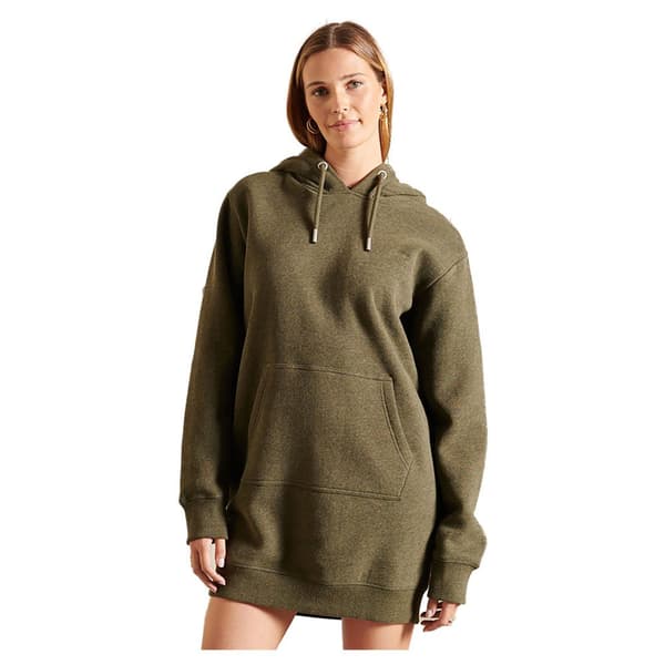 Superdry Kjole Vintage Logo Embroidered Grøn XS Kvinde