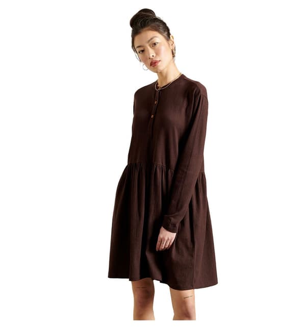 Superdry Lyhyt Mekko Jersey Mini Punainen L Nainen