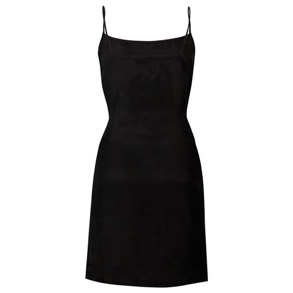 Superdry Klänning Studios Cupro Mini Slip Svart M Kvinna