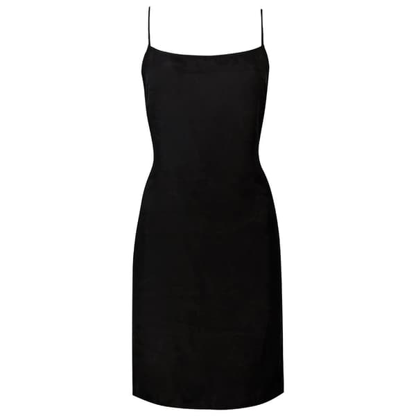 Superdry Klänning Studios Cupro Mini Slip Svart M Kvinna