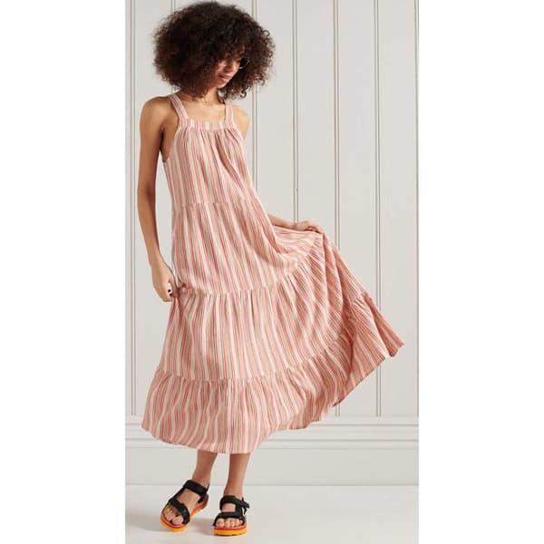 Superdry Klänning Sleeveless Embroidered Rosa S Kvinna