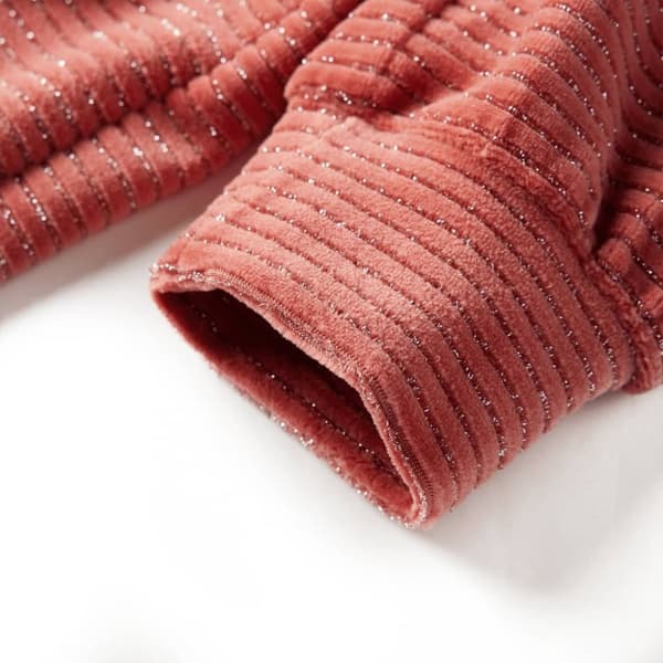 vidaXL Klänning med långa ärmar för barn medium rosa 92