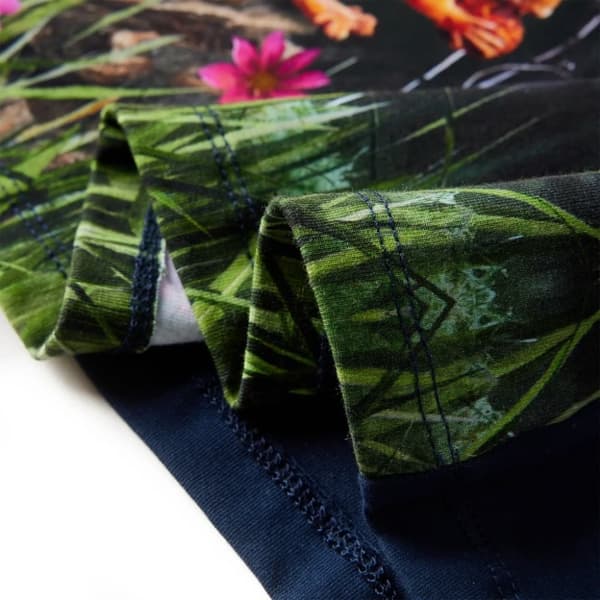 vidaXL Lasten pitkähihainen mekko laivastonsininen 104