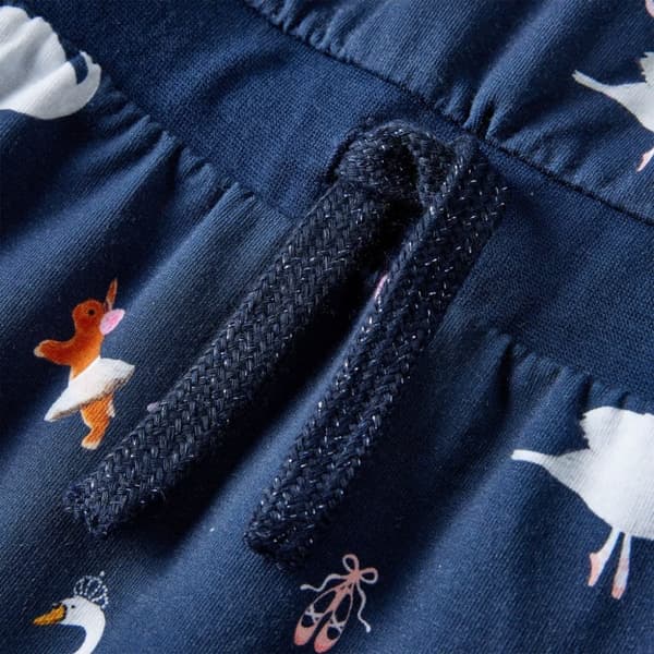 vidaXL Lasten pitkähihainen mekko laivastonsininen 140