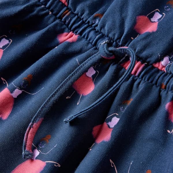 vidaXL Lasten mekko laivastonsininen 140