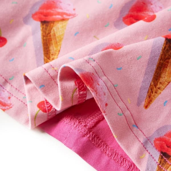 vidaXL Lasten mekko kirkas pinkki 116