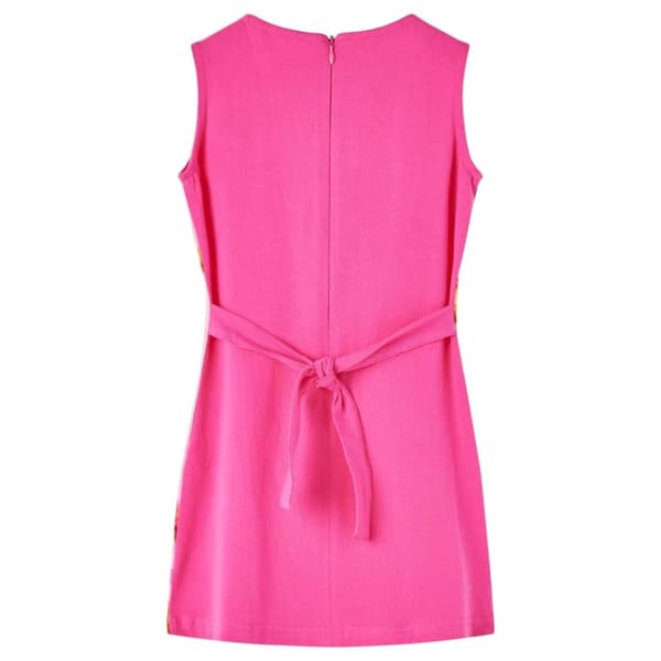 vidaXL Lasten mekko kirkas pinkki 116