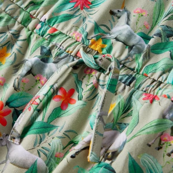 vidaXL Lasten mekko röyhelöhihoilla v.khaki 92