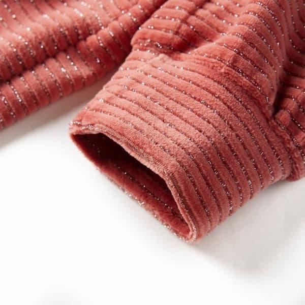 vidaXL Lasten pitkähihainen mekko tummanvaalea pinkki 128