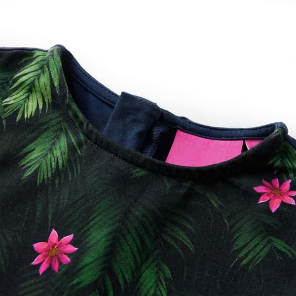 vidaXL Lasten pitkähihainen mekko laivastonsininen 92