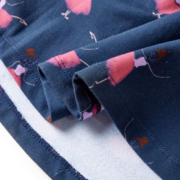 vidaXL Lasten mekko laivastonsininen 128