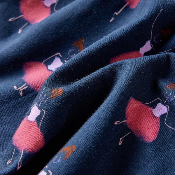 vidaXL Lasten mekko laivastonsininen 128