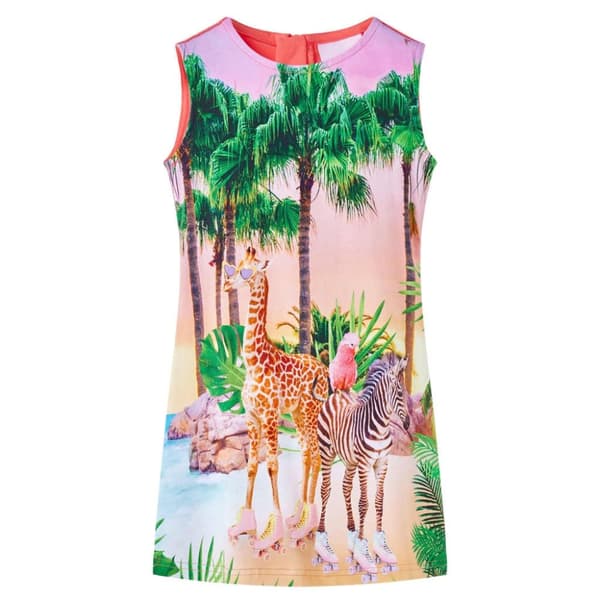 vidaXL Lasten mekko koralli 116