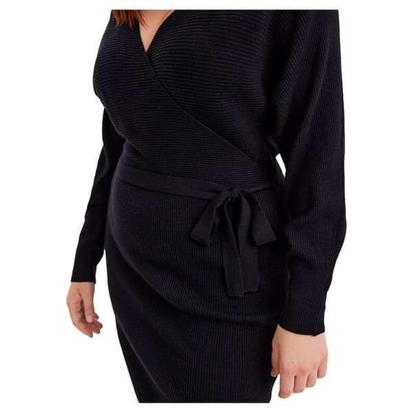 Vero Moda Curve Langærmet Kort Kjole Hollyrem Brun 42-44 Kvinde
