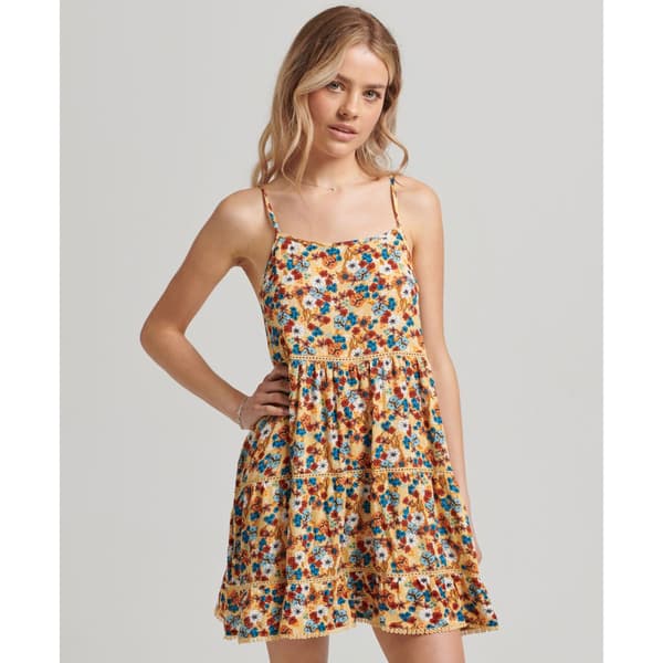 Superdry Klänning Vintage Mini Beach Cami Gul S Kvinna