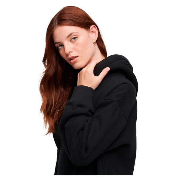 Superdry Långärmad Kort Klänning Essential Hooded Sweat Svart 2XS-XS Kvinna