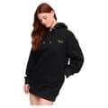 Miniatyrbild 1 av 3: Superdry Långärmad Kort Klänning Essential Hooded Sweat Svart 2XS-XS Kvinna