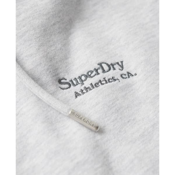 Superdry Pitkähihainen Lyhyt Mekko Essential Hooded Sweat Harmaa S-M Nainen